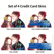 Load image into Gallery viewer, Demon Slayer: Kimetsu no Yaiba Credit Card Skins (4-in-1 Pack)