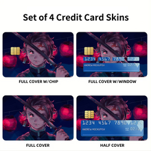 Load image into Gallery viewer, Demon Slayer: Kimetsu no Yaiba Credit Card Skins (4-in-1 Pack)