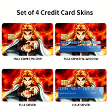 Load image into Gallery viewer, Demon Slayer: Kimetsu no Yaiba Credit Card Skins (4-in-1 Pack)
