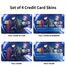 Load image into Gallery viewer, Demon Slayer: Kimetsu no Yaiba Credit Card Skins (4-in-1 Pack)