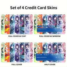 Load image into Gallery viewer, Demon Slayer: Kimetsu no Yaiba Credit Card Skins (4-in-1 Pack)