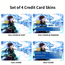Load image into Gallery viewer, Demon Slayer: Kimetsu no Yaiba Credit Card Skins (4-in-1 Pack)