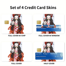 Load image into Gallery viewer, Demon Slayer: Kimetsu no Yaiba Credit Card Skins (4-in-1 Pack)
