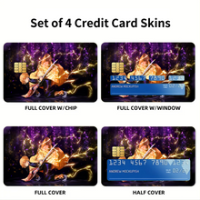 Load image into Gallery viewer, Demon Slayer: Kimetsu no Yaiba Zenitsu Agatsuma Credit Card Skins (4-in-1 Pack)