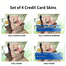 Load image into Gallery viewer, Dr. Stone Credit Card Skins (4-in-1 Pack)