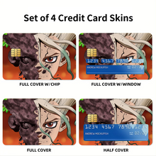 Load image into Gallery viewer, Dr. Stone Credit Card Skins (4-in-1 Pack)