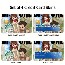 Load image into Gallery viewer, Dr. Stone Yuzuriha Ogawa Credit Card Skins (4-in-1 Pack)