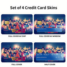 Load image into Gallery viewer, Dragon Ball Z Sayajins! Credit Card Skins (4-in-1 Pack)