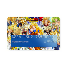 Load image into Gallery viewer, Dragon Ball Z Super Saiyajin 3 Credit Card Skins (4-in-1 Pack)