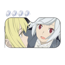 Load image into Gallery viewer, Dungeon ni Deai wo Motomeru no wa Machigatteiru Darou ka - Bell Cranel x Ais Wallenstein Car Sunshade
