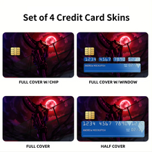 Load image into Gallery viewer, Durarara!! Celty Sturluson Credit Card Skins (4-in-1 Pack)