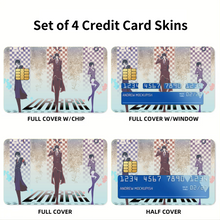 Load image into Gallery viewer, Durarara!! Izaya Orihara, Anri Sonohara Credit Card Skins (4-in-1 Pack)