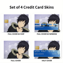 Load image into Gallery viewer, Durarara!! Izaya Orihara Credit Card Skins (4-in-1 Pack)