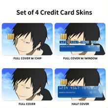 Load image into Gallery viewer, Durarara!! Izaya Orihara Credit Card Skins (4-in-1 Pack)