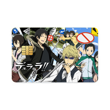 Load image into Gallery viewer, Durarara!! Izaya Orihara, Shizuo Heiwajima, Anri Sonohara Credit Card Skins (4-in-1 Pack)