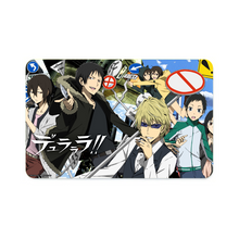 Load image into Gallery viewer, Durarara!! Izaya Orihara, Shizuo Heiwajima, Anri Sonohara Credit Card Skins (4-in-1 Pack)