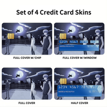 Load image into Gallery viewer, Durarara!! Izaya Orihara, Shizuo Heiwajima, Celty Sturluson Credit Card Skins (4-in-1 Pack)