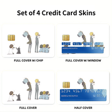 Load image into Gallery viewer, Durarara!! Izaya Orihara, Shizuo Heiwajima, Celty Sturluson, Masaomi Kida, Anri Sonohara Credit Card Skins (4-in-1 Pack)