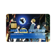 Load image into Gallery viewer, Durarara!! Izaya Orihara, Shizuo Heiwajima, Celty Sturluson, Masaomi Kida, Anri Sonohara Credit Card Skins (4-in-1 Pack)