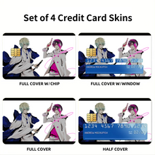 Load image into Gallery viewer, Durarara!! Izaya Orihara, Shizuo Heiwajima Credit Card Skins (4-in-1 Pack)