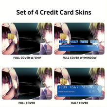 Load image into Gallery viewer, Durarara!! Izaya Orihara, Shizuo Heiwajima Credit Card Skins (4-in-1 Pack)