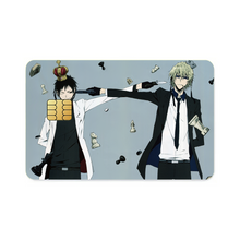Load image into Gallery viewer, Durarara!! Izaya Orihara, Shizuo Heiwajima Credit Card Skins (4-in-1 Pack)