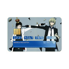 Load image into Gallery viewer, Durarara!! Izaya Orihara, Shizuo Heiwajima Credit Card Skins (4-in-1 Pack)
