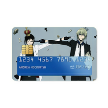 Load image into Gallery viewer, Durarara!! Izaya Orihara, Shizuo Heiwajima Credit Card Skins (4-in-1 Pack)