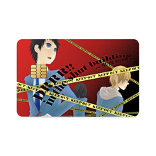 Load image into Gallery viewer, Durarara!! Masaomi Kida, Anri Sonohara Credit Card Skins (4-in-1 Pack)