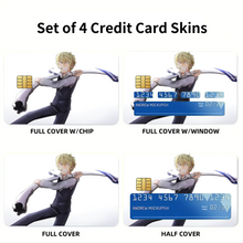 Load image into Gallery viewer, Durarara!! Shizuo Heiwajima Credit Card Skins (4-in-1 Pack)