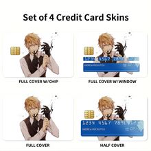 Load image into Gallery viewer, Durarara!! Shizuo Heiwajima Credit Card Skins (4-in-1 Pack)