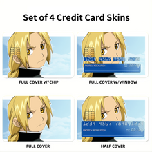 Load image into Gallery viewer, Edward Elric Credit Card Skins (4-in-1 Pack)