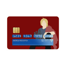 Load image into Gallery viewer, Edward Elric Credit Card Skins (4-in-1 Pack)