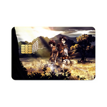 Load image into Gallery viewer, Eren and Levi Credit Card Skins (4-in-1 Pack)
