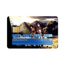 Load image into Gallery viewer, Eren and Levi Credit Card Skins (4-in-1 Pack)