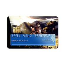 Load image into Gallery viewer, Eren and Levi Credit Card Skins (4-in-1 Pack)