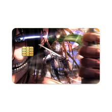 Load image into Gallery viewer, Eren and Mikasa Credit Card Skins (4-in-1 Pack)
