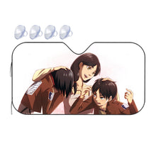 Load image into Gallery viewer, Eren Jäger,Mikasa Ackerman and Carla Yeager Car Sunshade