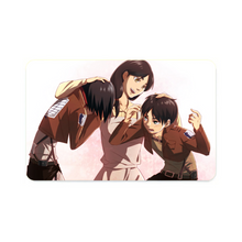 Load image into Gallery viewer, Eren Jäger,Mikasa Ackerman and Carla Yeager Credit Card Skins (4-in-1 Pack)