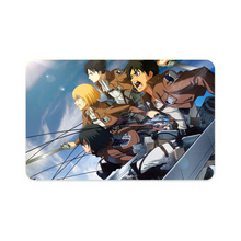 Load image into Gallery viewer, Eren,Mikasa,Armin and Levi Credit Card Skins (4-in-1 Pack)