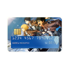 Load image into Gallery viewer, Eren,Mikasa,Armin and Levi Credit Card Skins (4-in-1 Pack)