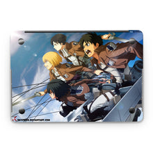 Load image into Gallery viewer, Eren,Mikasa,Armin and Levi Macbook Skin