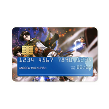 Load image into Gallery viewer, Eren Yeager and Levi Ackerman Credit Card Skins (4-in-1 Pack)