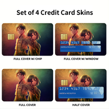 Load image into Gallery viewer, Eren Yeager and Mikasa Ackerman Credit Card Skins (4-in-1 Pack)