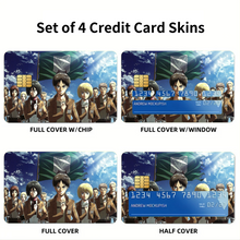 Load image into Gallery viewer, Eren yeager With Team Credit Card Skins (4-in-1 Pack)