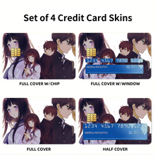 Load image into Gallery viewer, Eru Chitanda And Hōtarō Oreki Together Credit Card Skins (4-in-1 Pack)