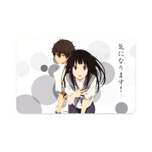 Load image into Gallery viewer, Eru Chitanda And Hōtarō Oreki Together Credit Card Skins (4-in-1 Pack)