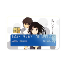 Load image into Gallery viewer, Eru Chitanda And Hōtarō Oreki Together Credit Card Skins (4-in-1 Pack)