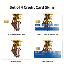 Load image into Gallery viewer, Eru Chitanda And Hōtarō Oreki under umbrella Credit Card Skins (4-in-1 Pack)