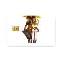 Load image into Gallery viewer, Eru Chitanda And Hōtarō Oreki under umbrella Credit Card Skins (4-in-1 Pack)